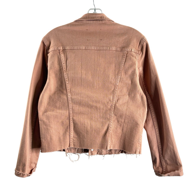 L'AGENCE Size LARGE Peach Denim JACKET