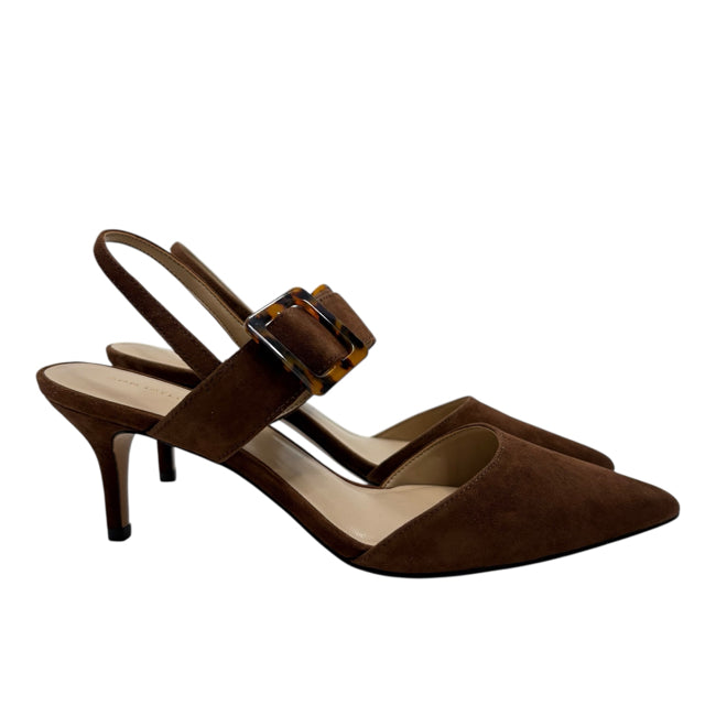 ANN T Size 9 Brown Sling Suede NWT SHOE