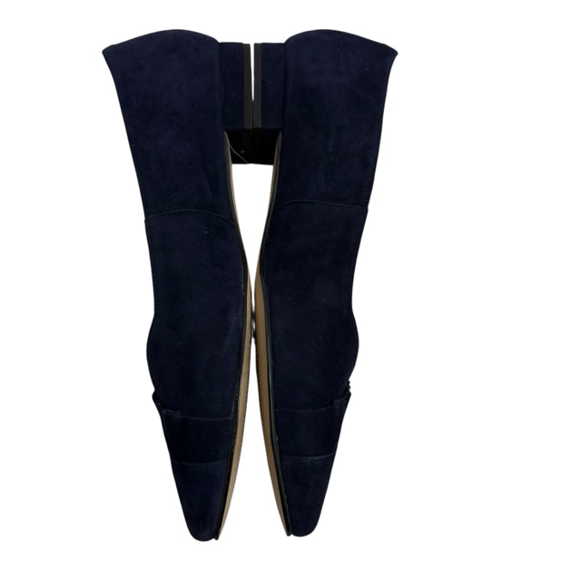 TALBOTS Size 6 Navy Flats Suede SHOE