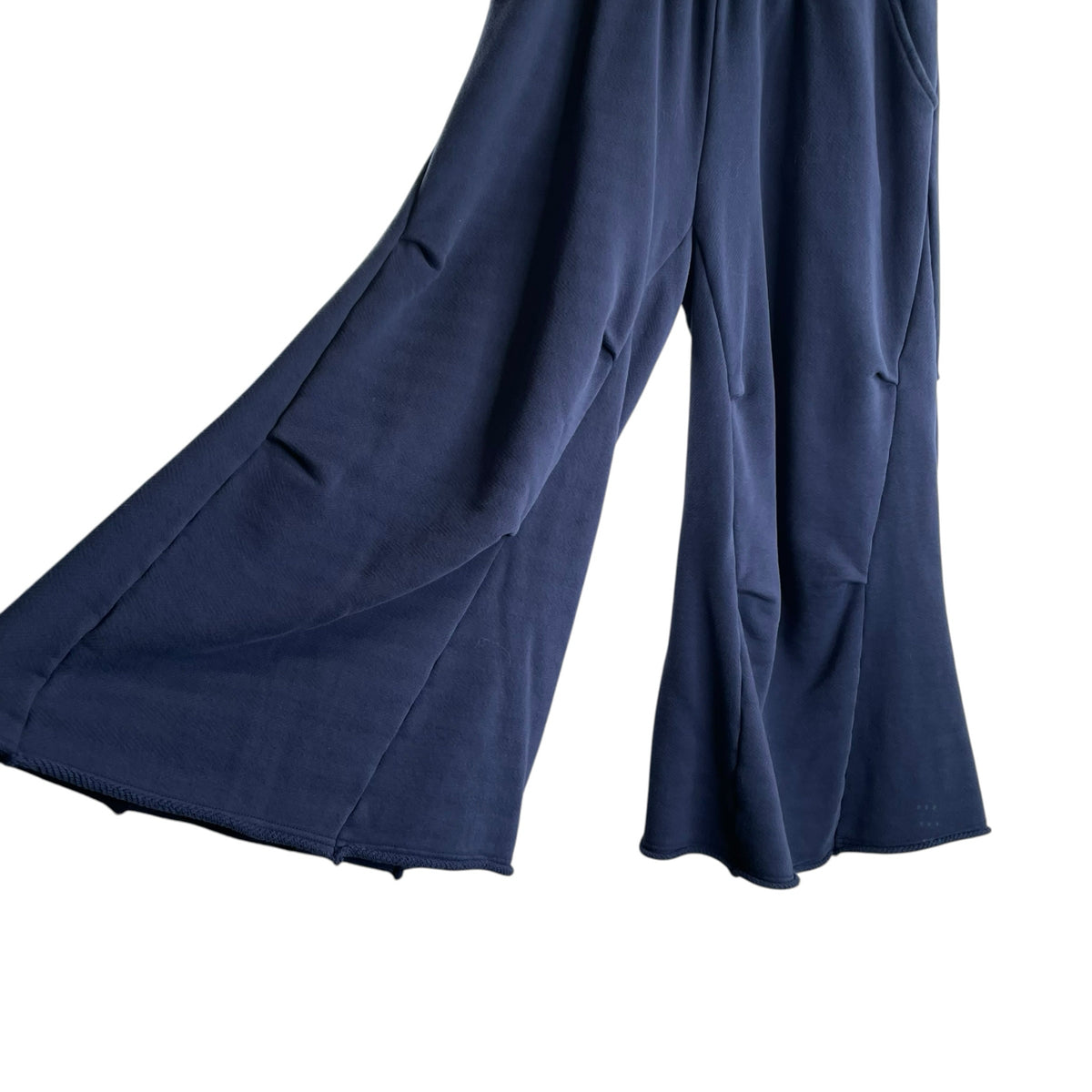 FREE-EST by FREE PEOPLE Size SMALL Navy Wide Leg Sweatpants PANTS