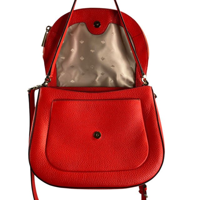 KATE SPADE Red Leather Double Handle NWOT PURSE