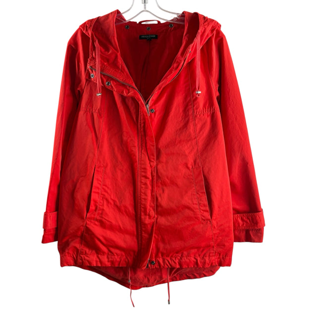 EILEEN FISHER Size SMALL Red Raincoat JACKET