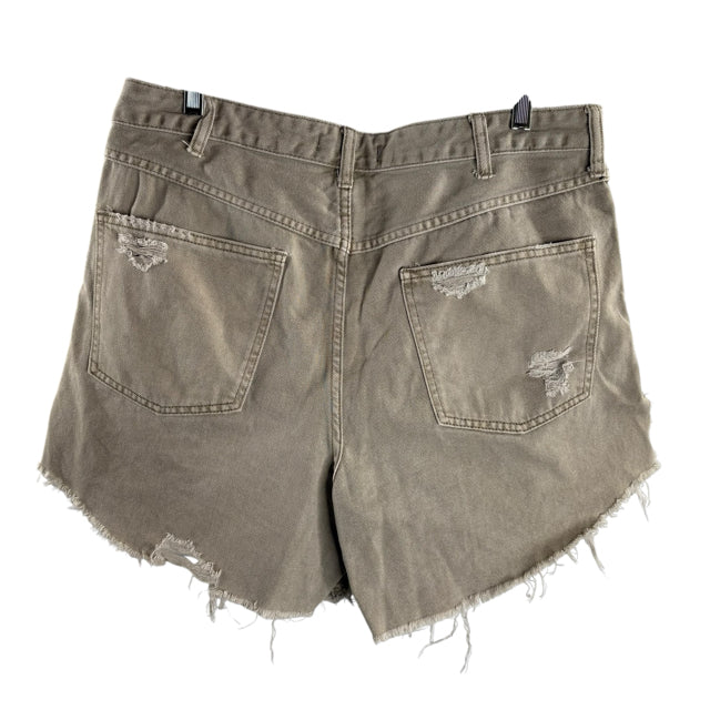WE THE FREE Size 31 Beige Distressed Denim SHORTS