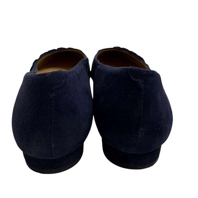 TALBOTS Size 6 Navy Flats Suede SHOE