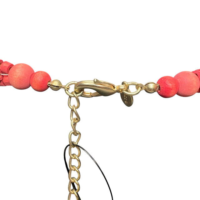 CHICOS Costume Pink/Cream Beads 18" NECKLACE