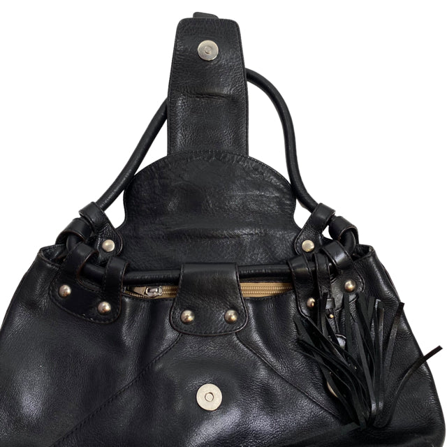 FERRAGAMO Black Leather Vintage PURSE