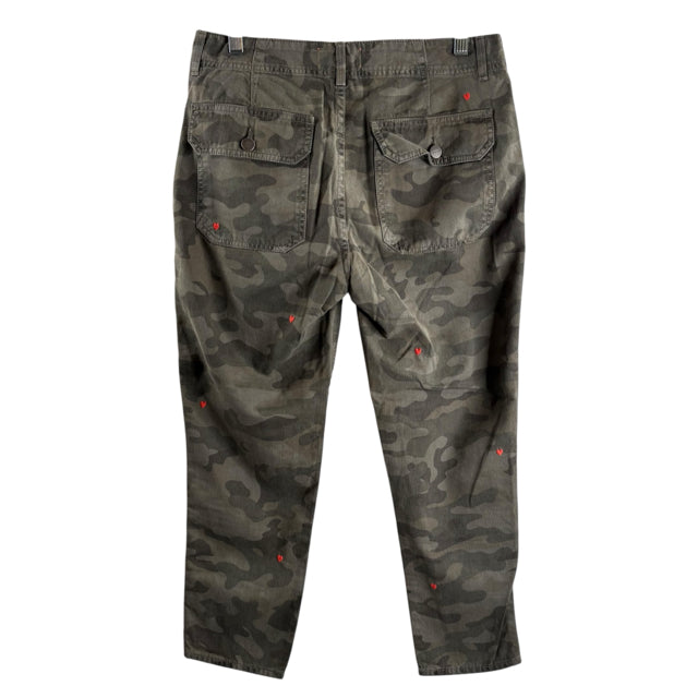 SUNDRY Size 28 Green Camo PANTS