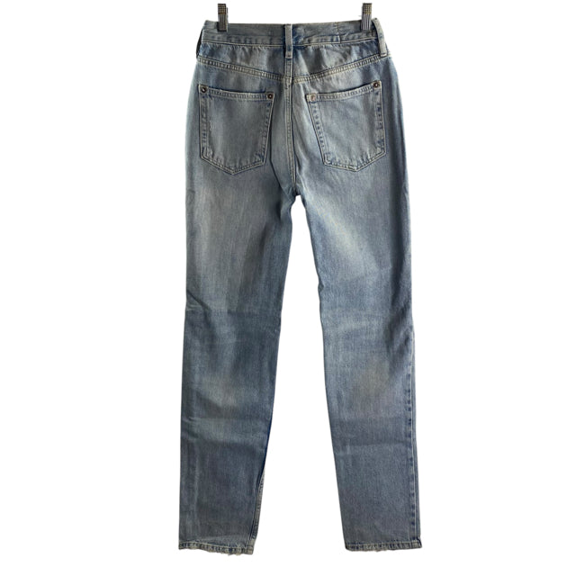 WE THE FREE Size 24 Light Blue Distressed Denim JEANS