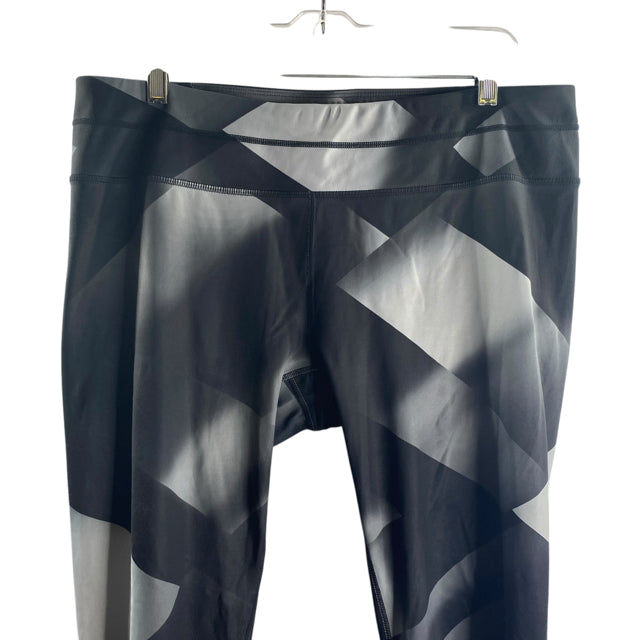 ATHLETA Size X-LARGE Black Print Leggings ACTIVE PANT