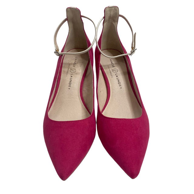 CHINESE LAUNDRY Size 9 Hot Pink Ankle Strap NWOT SHOE