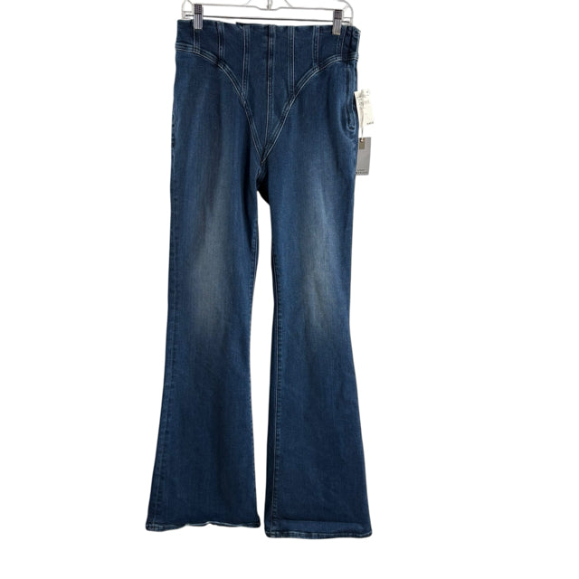 GOOD AMERICAN Size 10 Blue Waist Detail Denim NWT JEANS
