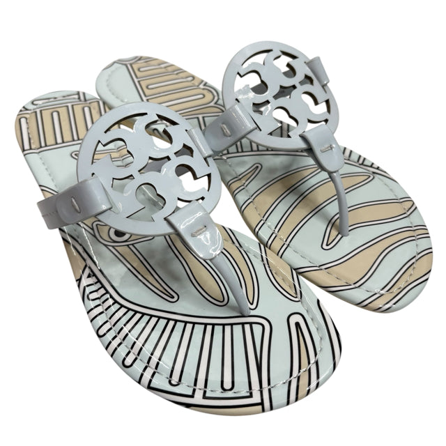TORY BURCH Size 8 1/2 Gray Sandal NEW - BOX SHOE