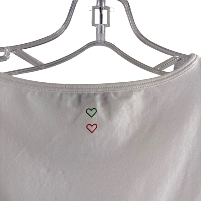 FREDDY B Size SMALL White Short Sleeve ACTIVE TOP