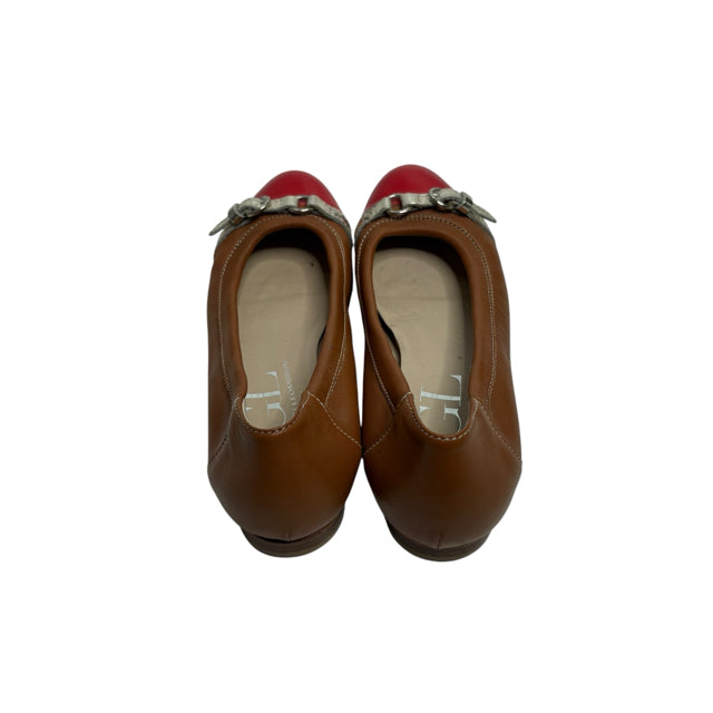 AGL Size 37 Red/Tan Ballet AS IS! SHOE