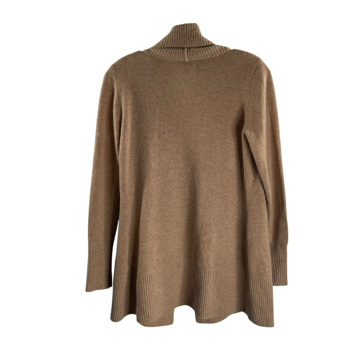 CHARTER CLUB Size X-SMALL Camel Long Sleeve Open Front Cashmere SWEATER