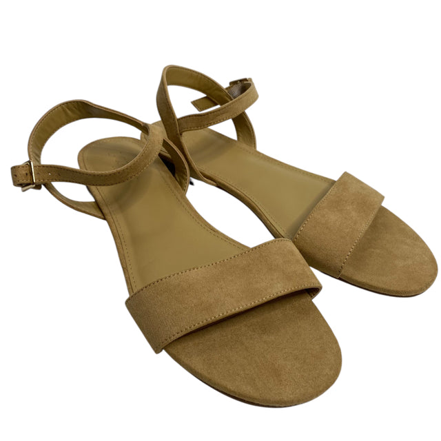 J CREW Size 9 Tan Sandal Sueded NWOT SHOE