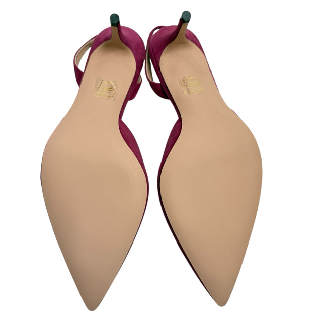 J CREW Size 9 Pink Sling Suede NWT SHOE