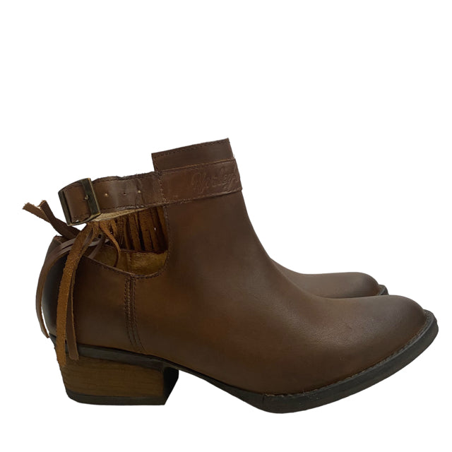 HARLEY DAVIDSON Size 9 1/2 Dark Brown Ankle Boot Leather NEW - BOX BOOT