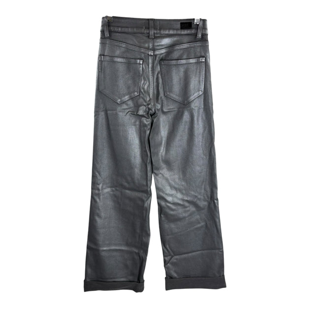 PAIGE Size 26 Gray Coated Denim PANTS