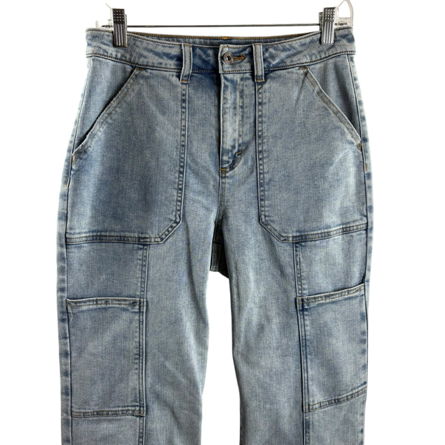 INC Size 8 Blue Cargo JEANS