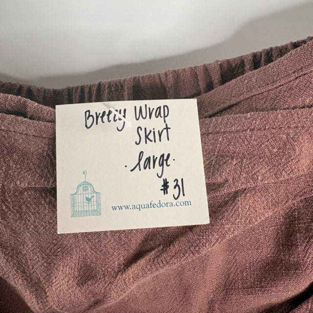 BE COOL Size LARGE Brown Wrap NWT SKIRT