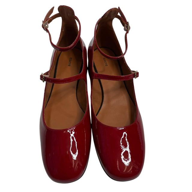 MAEVE Size 39 Red Ankle Strap Patent NWT SHOE