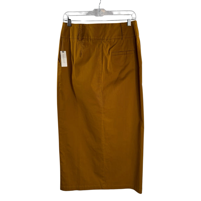 ANTHROPOLOGIE Size 10 Brown Knee Length Wrap NWT SKIRT