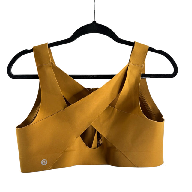 LULULEMON Size 38C Gold ACTIVE TOP