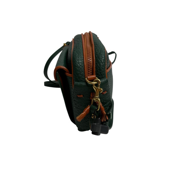 DOONEY & BOURKE Green/Brown Pebble Leather Cross Body PURSE