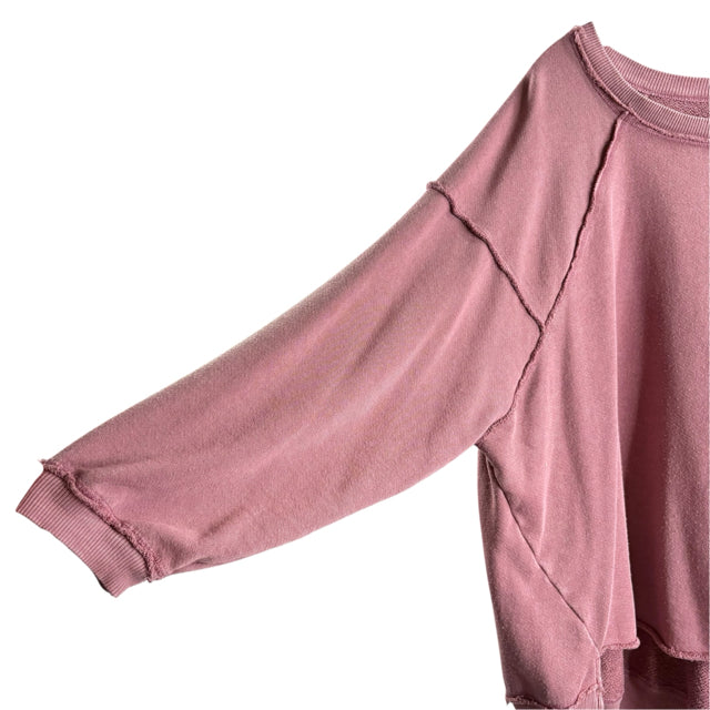 FP MOVEMENT Size X-SMALL Mauve Long Sleeve Sweaterknit TOP