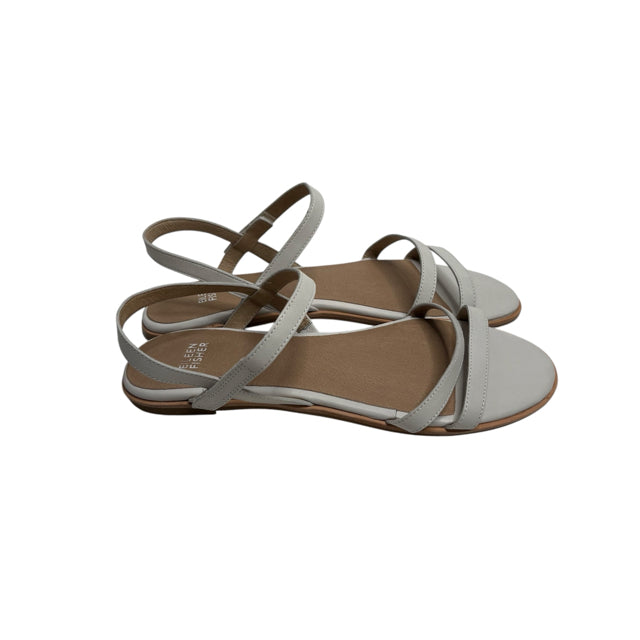 EILEEN FISHER Size 10 Cream Sandal SHOE