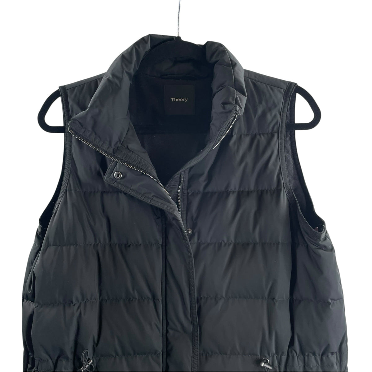 THEORY Size MED Black Down VEST (OUTER)