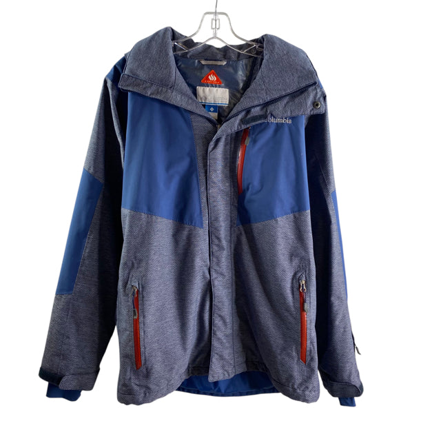 COLUMBIA Size SMALL Gray/Blue JACKET