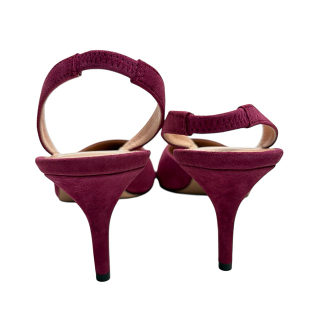 J CREW Size 9 Pink Sling Suede NWT SHOE