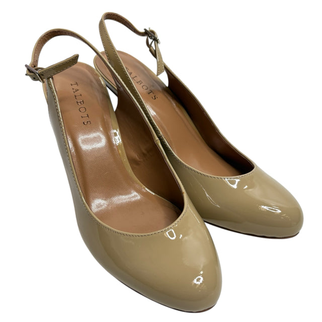 TALBOTS Size 9 Nude Sling Patent NEW! SHOE