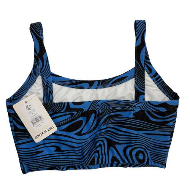 YEAR OF OURS Size SMALL Blue/Black Print ACTIVE TOP