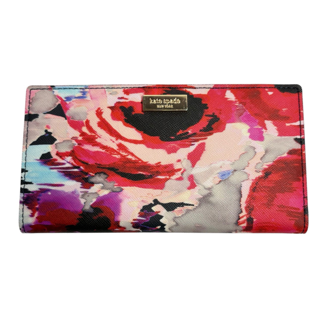 KATE SPADE Red/Multi Saffiano Leather WALLET