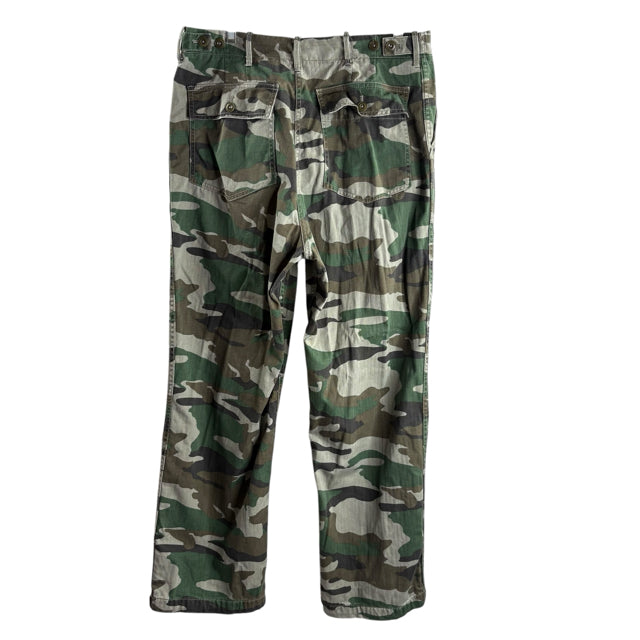 J CREW Size 14 Green Camo Cotton PANTS
