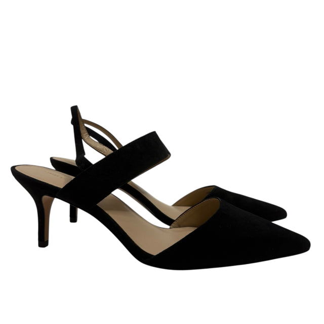 ANN TAYLOR Size 9 Black Sling Suede NWOT SHOE