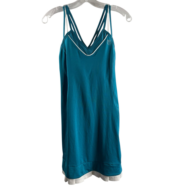 K SWISS Size MEDIUM Teal Strappy Polyester Blend NWT DRESS