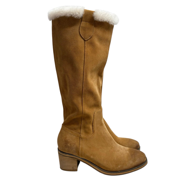 ANTELOPE Size 41 Tan Knee High Suede BOOT