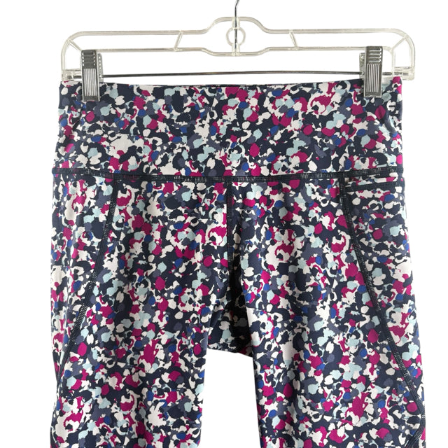 SWEATY BETTY Size SMALL Pink/Cream Leggings PANTS