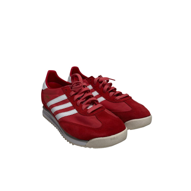 ADIDAS Size MEN'S 5 / WOMEN'S 6 Red/White Sneaker Suede SHOE