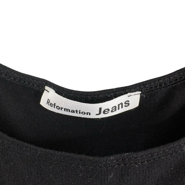 REFORMATION JEANS Size SMALL Black Sleeveless Tencel Blend DRESS