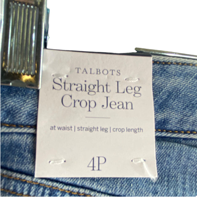 TALBOTS Size 4 PETITE Light Blue NWT JEANS