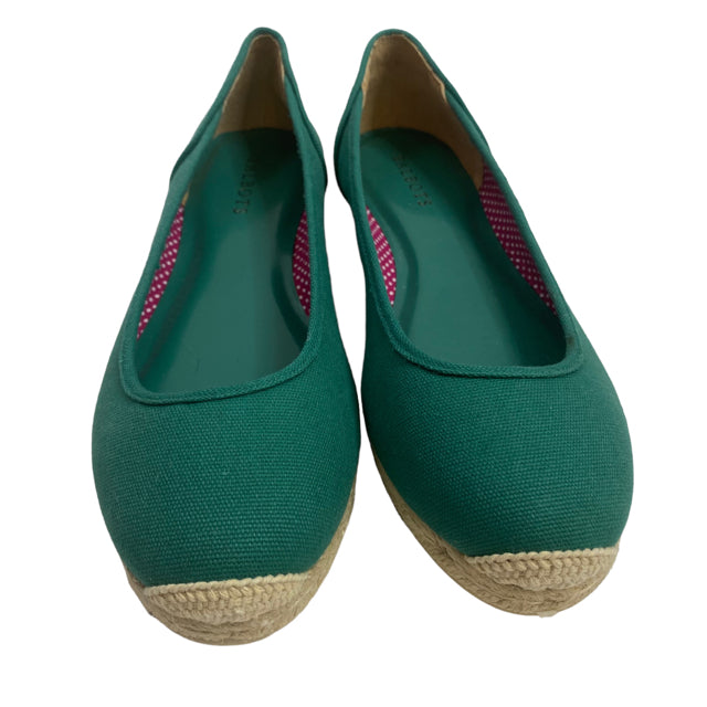 TALBOTS Size 10 Green Espadrille Canvas NWOT SHOE