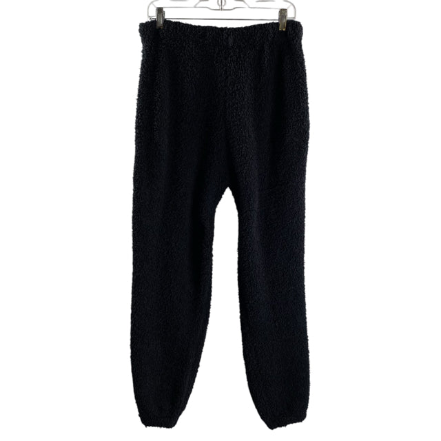 SKIMS Size SMALL/MEDIUM Black Drawstring Joggers Polyester Blend PANTS