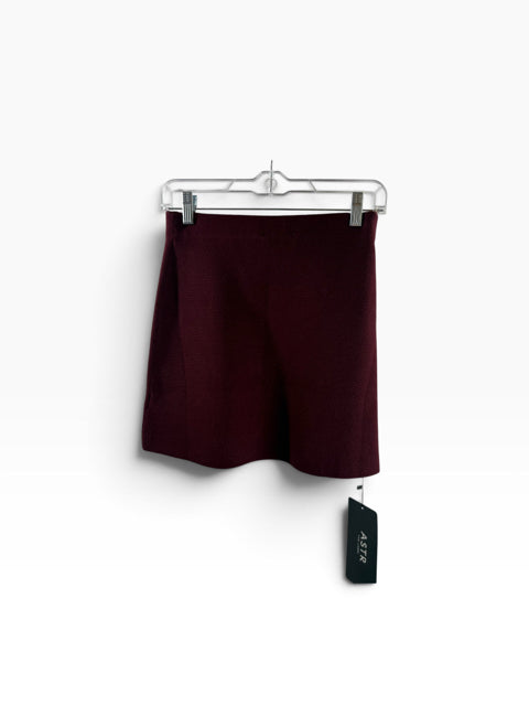 ASTR Size X-SMALL Wine Mini Knit NWT SKIRT