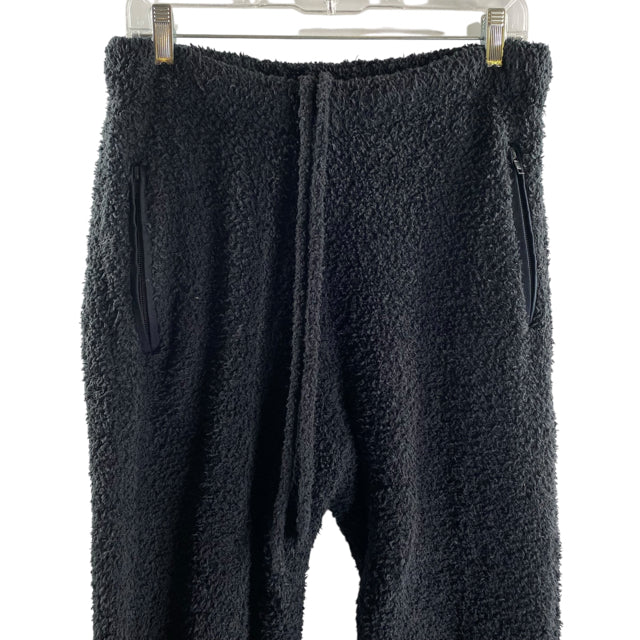 SKIMS Size SMALL/MEDIUM Black Drawstring Joggers Polyester Blend PANTS