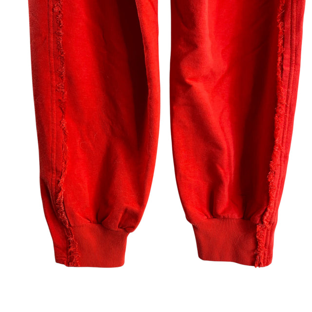 FP MOVEMENT Size X-SMALL Red Frayed Edge Cotton Blend ACTIVE PANT
